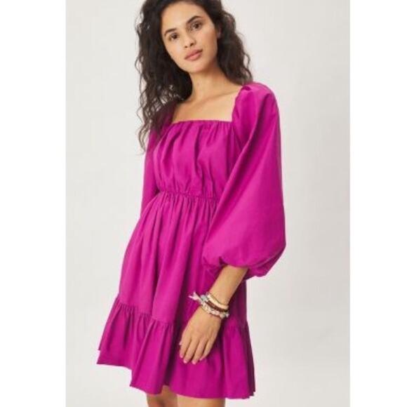🔥🔥FIRE SALE🔥🔥 NWT ANTHROPOLOGIE MARIA TUNIC DRESS IN VIOLET - Picture 14 of 15